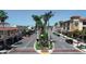 Aerial view of a charming town with palm tree-lined streets at 19807 Bridgetown Loop, Venice, FL 34293