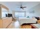 Bright bedroom with a king-size bed and lots of natural light at 232 Saint Augustine Ave # 105, Venice, FL 34285
