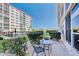 Complex grounds with a seating area and pool at 232 Saint Augustine Ave # 105, Venice, FL 34285