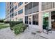 Private patio with table and chairs at 232 Saint Augustine Ave # 105, Venice, FL 34285
