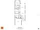 Two-bedroom, two-bath home floorplan, showing dimensions at 232 Teramo Way, Nokomis, FL 34275