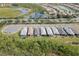 Aerial view of houses and landscape at 2751 Lavandula Ct, North Port, FL 34289