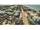 Aerial view of a coastal neighborhood with beach access and modern architecture at 2985 N Beach Rd # C8-1, Englewood, FL 34223