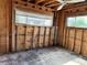Unfinished bathroom with exposed framing and plumbing at 2985 N Beach Rd # C8-1, Englewood, FL 34223