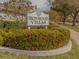 Ironwood Villas community entrance sign at 703 Ironwood Dr # 114, Venice, FL 34292
