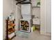 Laundry room with stackable washer and dryer at 703 Ironwood Dr # 114, Venice, FL 34292