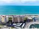 Oceanfront condo building with parking and beach access at 840 The Esplanade N # 703, Venice, FL 34285