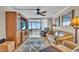 Spacious living room with hardwood floors and ocean view at 840 The Esplanade N # 703, Venice, FL 34285