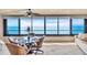Dining area with stunning ocean view at 840 The Esplanade N # 703, Venice, FL 34285