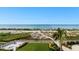 Scenic view of ocean and beach from above at 840 The Esplanade N # 703, Venice, FL 34285