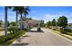 Gated entrance to the community with landscaping at 9824 Haze Dr, Venice, FL 34292