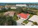 An aerial view of the home and surrounding neighborhood at 1035 Beckley Cir, Venice, FL 34292