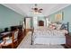 King-size bed in spacious Primary bedroom at 1035 Beckley Cir, Venice, FL 34292