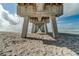 Underside view of a long fishing pier at 1035 Beckley Cir, Venice, FL 34292