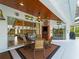 Covered patio with pool view and dining area at 1035 Beckley Cir, Venice, FL 34292