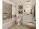 Clean bathroom with tub shower combination at 10792 Tarflower Dr # 202, Venice, FL 34293