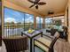 Relaxing lanai overlooking a golf course at 10792 Tarflower Dr # 202, Venice, FL 34293