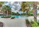 Resort-style pool with water slide at 11409 Okaloosa Dr, Venice, FL 34293
