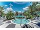 Circular spa with a surrounding checkerboard pattern at 11409 Okaloosa Dr, Venice, FL 34293