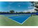 Well-maintained pickleball courts with green and blue surfaces at 11409 Okaloosa Dr, Venice, FL 34293