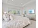Main bedroom with a king-size bed and a TV, showcasing a calm and relaxing atmosphere at 12460 Davie Ct, Venice, FL 34293