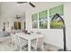 Enjoy al fresco dining on this patio with seating for six at 12460 Davie Ct, Venice, FL 34293