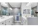 Spacious bathroom with double vanity and large shower at 12488 Palatka Dr, Venice, FL 34293