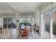 Charming dining area with wood table and access to the patio at 13240 Guyana St, Venice, FL 34293
