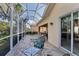 Enjoy your morning coffee on this beautiful screened patio at 13240 Guyana St, Venice, FL 34293