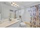 Clean bathroom with shower/tub combo and single vanity at 135 Braemar Ave, Venice, FL 34293
