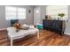 Living room with stylish decor and hardwood floors at 140 Columbia Rd, Venice, FL 34293