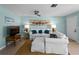 Living room features a comfy couch and calming decor at 1423 Avenida Del Circo # 1C, Venice, FL 34285