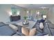 Open living room showcasing a sectional sofa and stylish decor at 1437 57Th W St # 1437, Bradenton, FL 34209