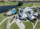 Aerial view of the community pool and clubhouse at 1931 San Silvestro Dr, Venice, FL 34285