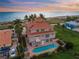 Oceanfront home with private pool and stunning sunset views at 213 The Esplanade S, Venice, FL 34285