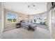 Spacious bedroom with window seat and ocean views at 213 The Esplanade S, Venice, FL 34285