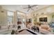 Spacious living area with high ceilings and lots of natural light at 256 Royal Oak Way, Venice, FL 34292