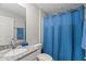 Bathroom with shower and granite countertop at 2949 Jaylene Rd, North Port, FL 34288