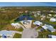 Bird's-eye view of waterfront mobile home at 3300 Blue Jay Ln, Englewood, FL 34224
