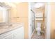 Bathroom with shower, toilet and vanity at 408 Cerromar S Cir # 132, Venice, FL 34293