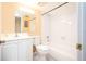 Clean bathroom with white vanity, bathtub, and toilet at 408 Cerromar S Cir # 132, Venice, FL 34293