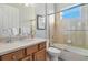 Bathroom with single vanity, tub, and shower at 438 Grand Preserve Cv, Bradenton, FL 34212