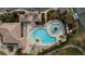 Aerial view of resort-style pool and surrounding areas at 438 Grand Preserve Cv, Bradenton, FL 34212
