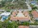 Aerial view of property, showing its layout and proximity to the beach at 440 Palmetto Ct # 3, Venice, FL 34285