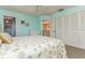 Bedroom with queen-size bed and closet at 440 Palmetto Ct # 3, Venice, FL 34285