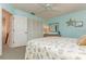 Bedroom with queen-size bed and closet at 440 Palmetto Ct # 3, Venice, FL 34285