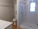 Bathroom with shower stall and toilet at 516 Ashwood Dr, Venice, FL 34285