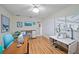 Well-lit sewing room with ample workspace and storage at 538 Laurel Cherry Ln, Venice, FL 34293