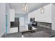 Modern kitchen with granite counters and stainless steel appliances at 640 Back Nine Dr, Venice, FL 34285