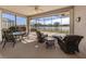 Relaxing screened porch overlooking a lake at 651 Lakescene Dr, Venice, FL 34293